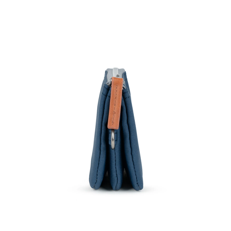 Roka Carnaby Small Recycled Canvas Wallet in Deep Blue-3