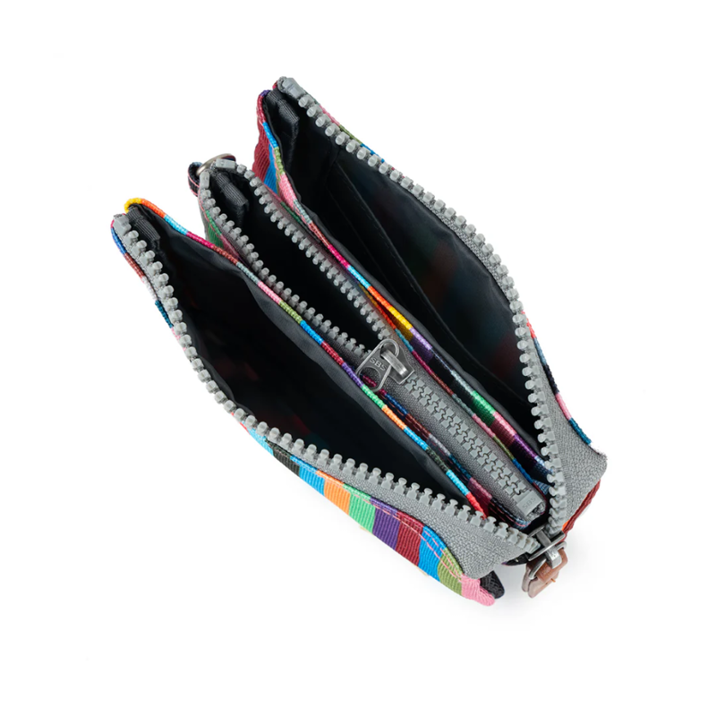 Roka Carnaby Wallet in Multi Stripe Canvas-2