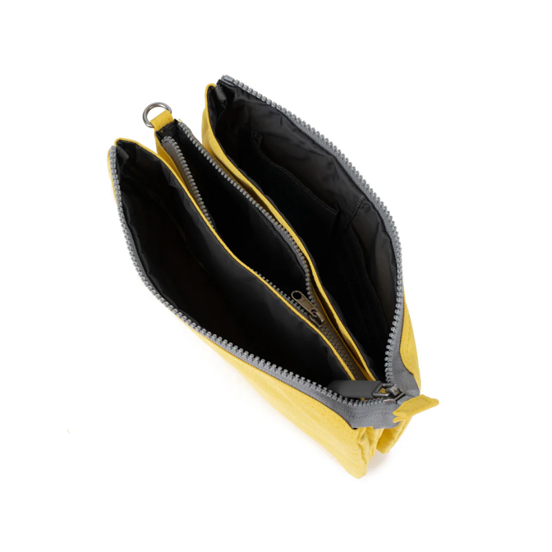 Roka Carnaby XL Recycled Canvas Crossbody in Lemonade-3