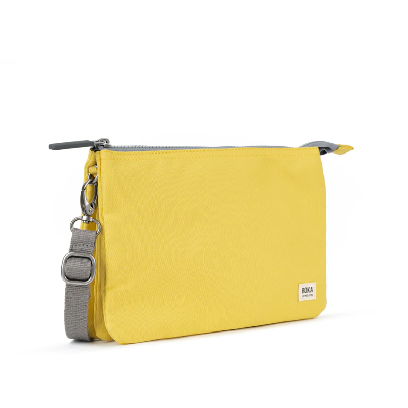 Roka Carnaby XL Recycled Canvas Crossbody in Lemonade-1