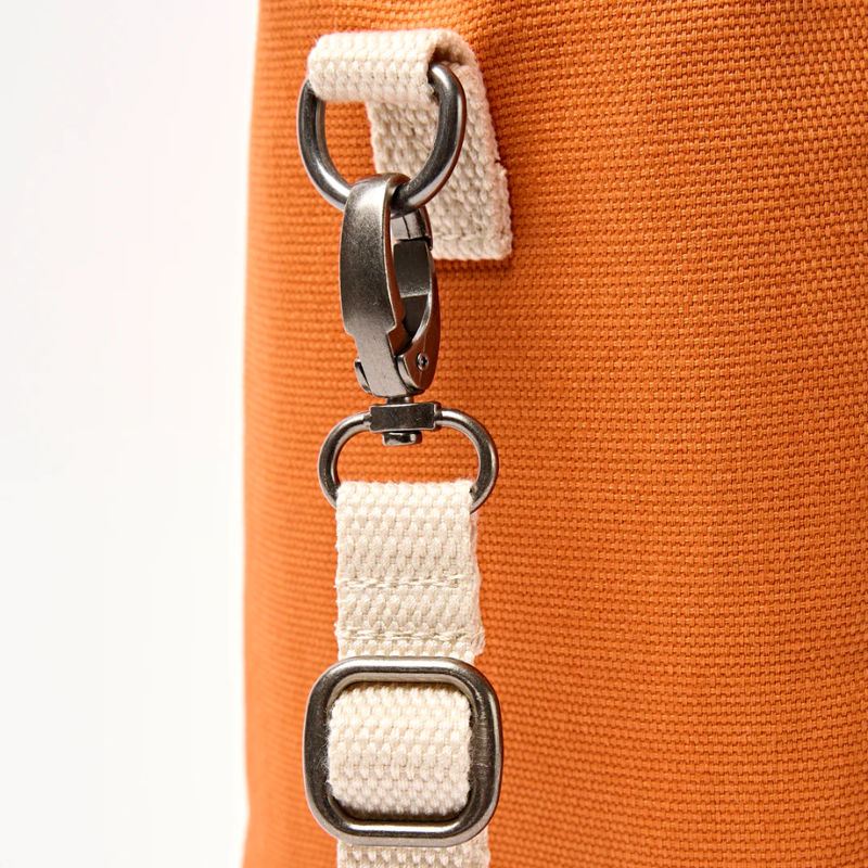 Roka Hampstead Lunch Bag in Burnt Orange Cotton Canvas-2