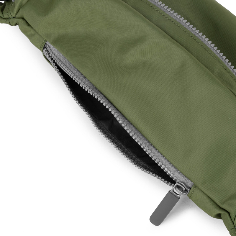 Roka Jubilee Recycled Nylon Medium Hip Pack in Avocado-2