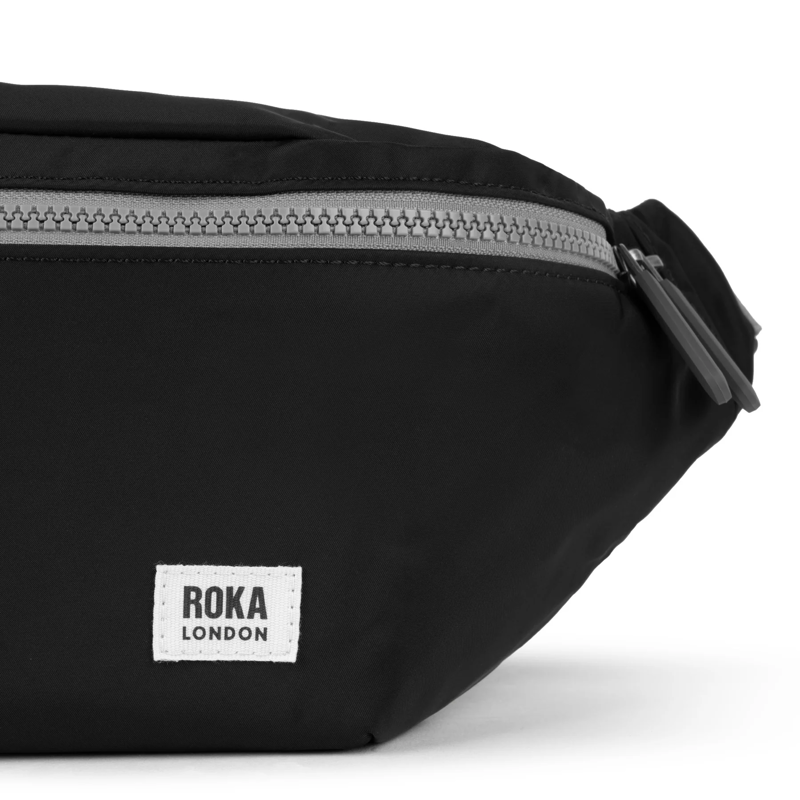 Roka Jubilee Recycled Nylon Medium Hip Pack in Black-1