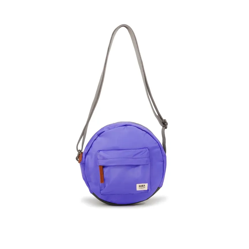 Roka Paddington B Small Recycled Nylon Bag in Simple Purple 