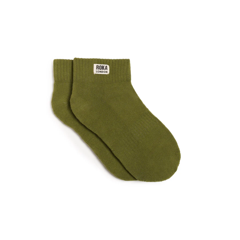Roka Wembley Organic Cotton Socks Womens in Avocado