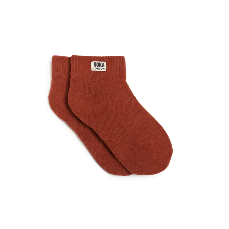 Roka Wembley Organic Cotton Socks Womens in Bran