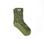 Roka Wimbledon Crew Socks Womens in Mixed Animal Artichoke