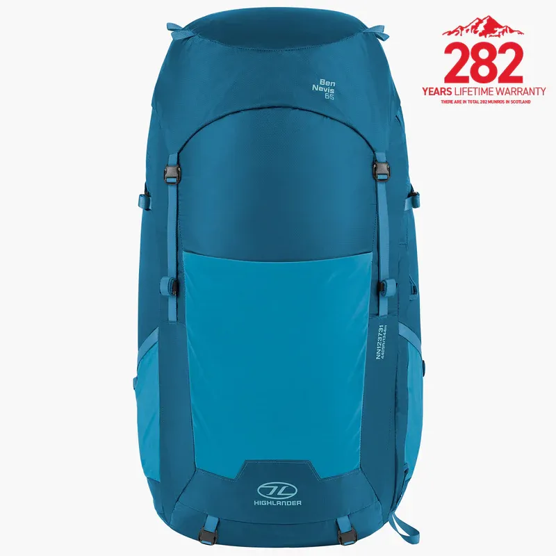 Highlander Ben Nevis 65L Bag in Petrol