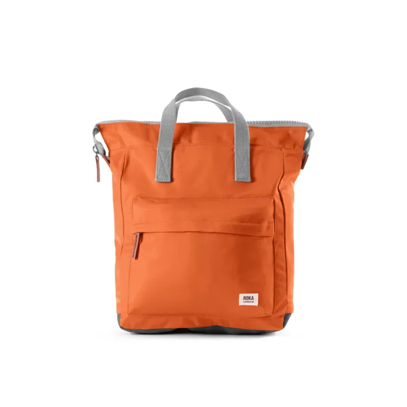 Roka Bantry B Medium Recycled Nylon Bag in Burnt Orange 