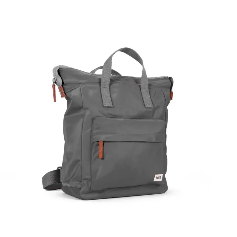 Roka Bantry B Medium Recycled Nylon Bag in Graphite-2