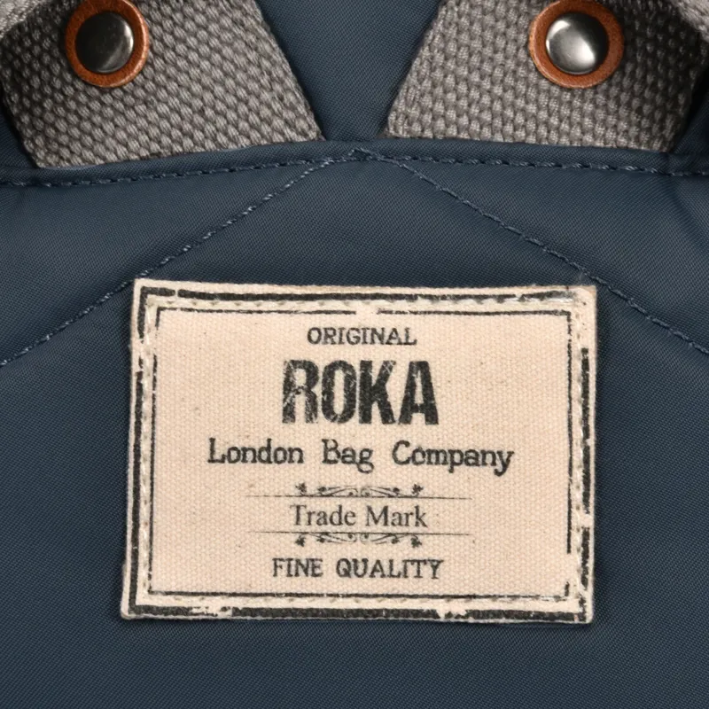 Roka Canfield B Recycled Nylon Bag Medium in Smoke-5