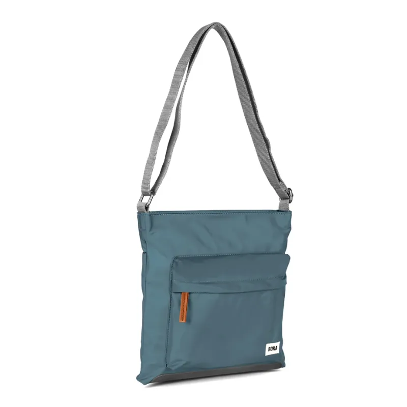 Roka Kennington B Recycled Nylon Cross Body Bag in Airforce