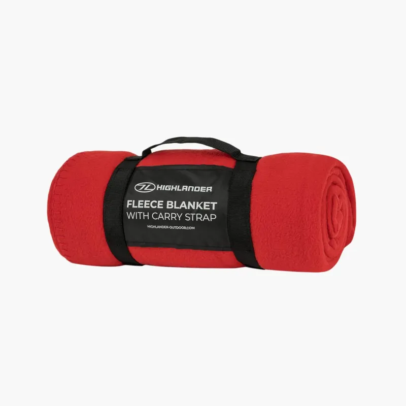 Highlander Fleece Blanket in Dark Red