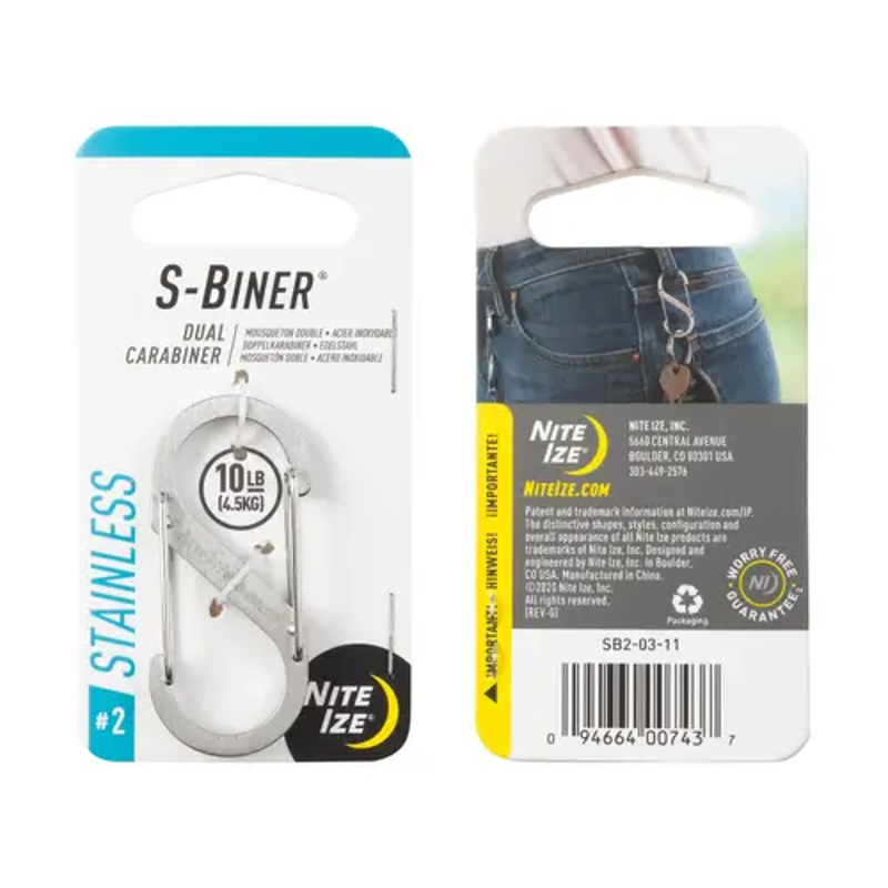 Niteize S-Biner Dual Carabiner 2 Stainless-1