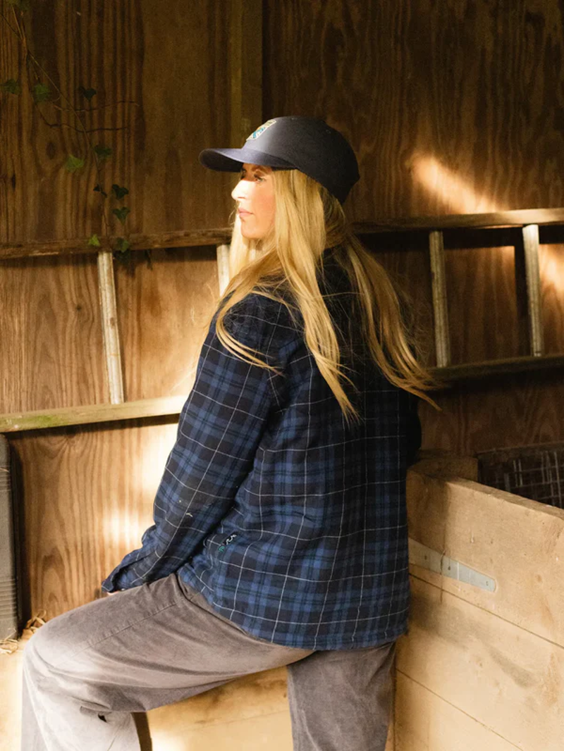 Bleubird Sequoia Sherpa Overshirt in Navy-2