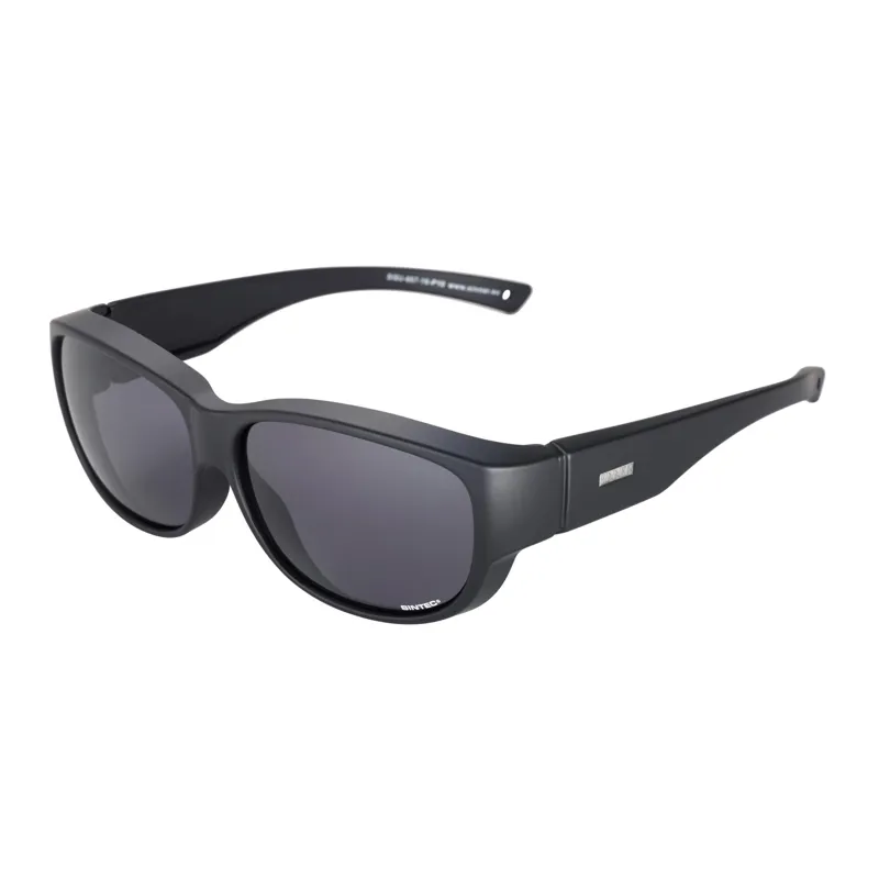 Sinner Sunrise Fitover Polarised Sunglasses in Black