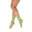 Powder Marshmallow Sheep Ladies Trainer Socks in Mint
