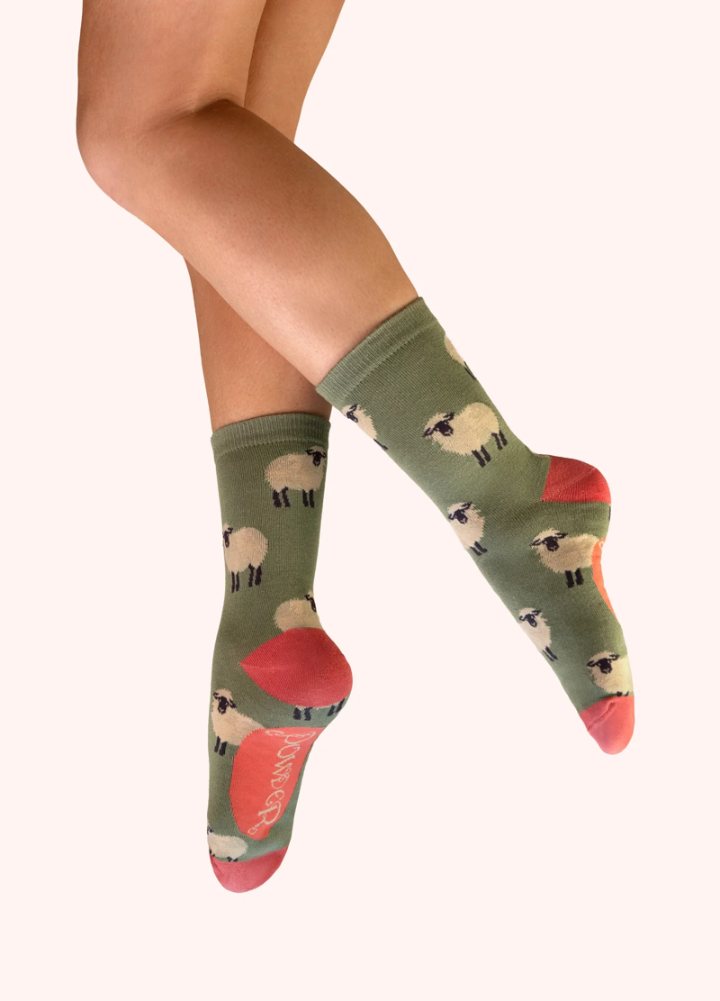Powder Sheep Bamboo Ankle Socks Womens