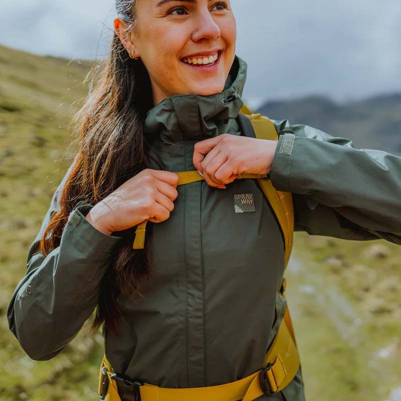 Sprayway Fionn Waterproof Jacket Womens in Bonsai-7