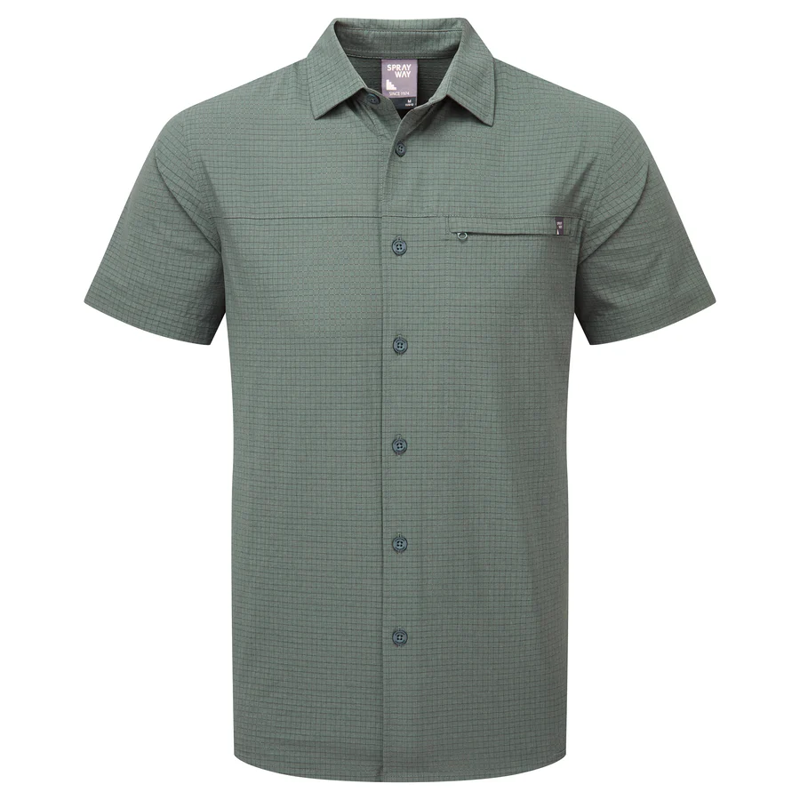 Sprayway Tolsta SS Shirt Mens in Balsam Green