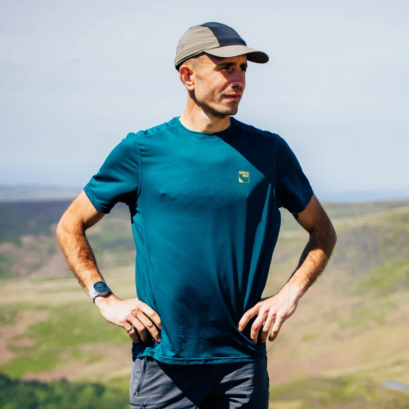 Sprayway Trail Tee Mens in Dark Sea-7