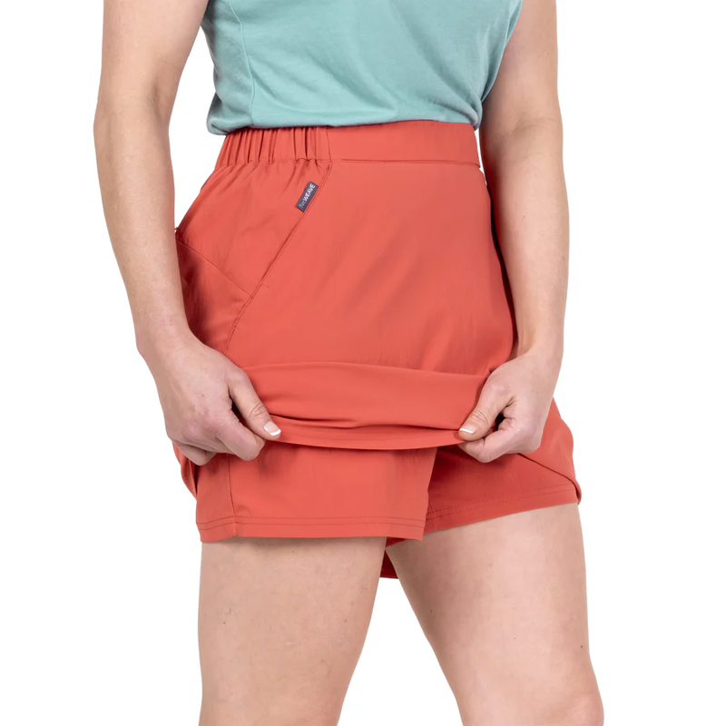 Sprayway Escape Trail Skort Womens in Deep Coral-2