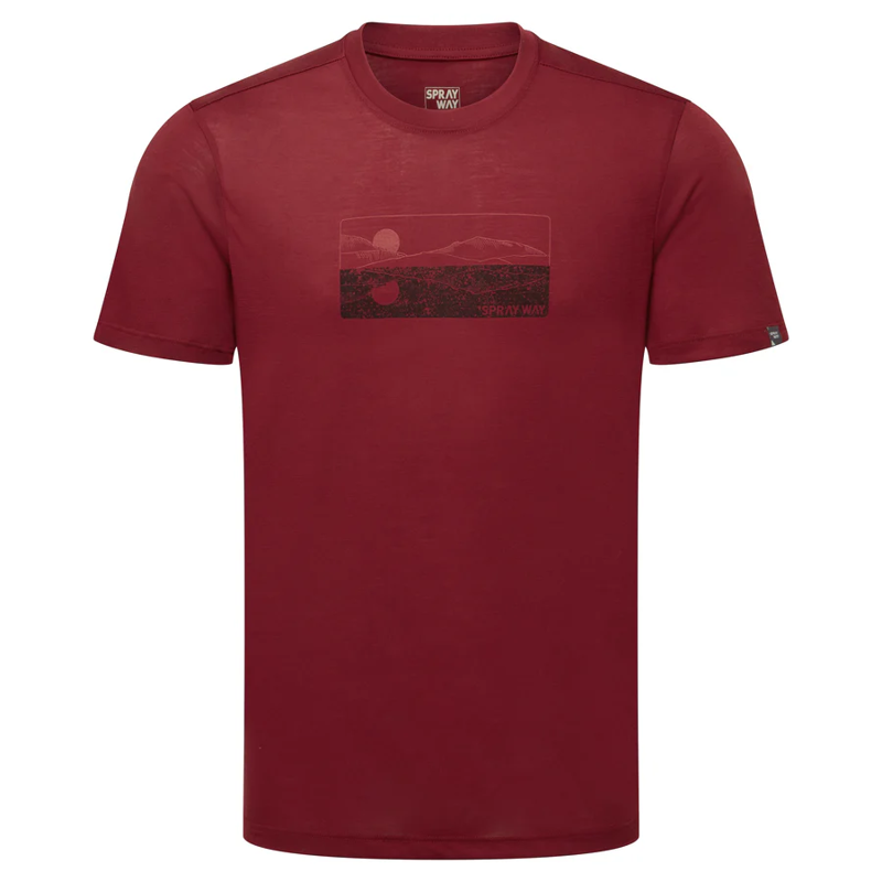 Sprayway Mirror Tee Mens in Sumac