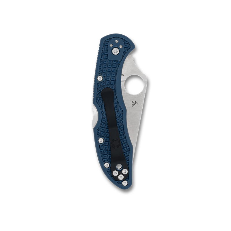 Spyderco Delica 4 Plain-Edge CPM SPY27 in FRN Cobalt Blue-1