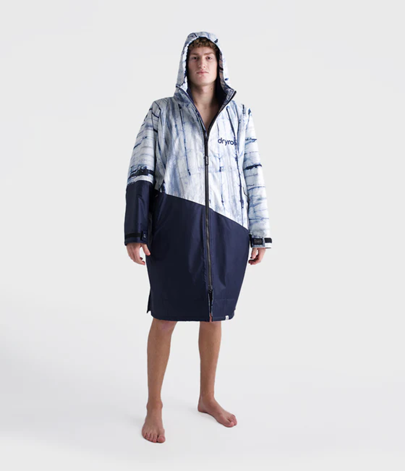 Dryrobe Advance Long Sleeve Changing Robe in Batik/Blue-1