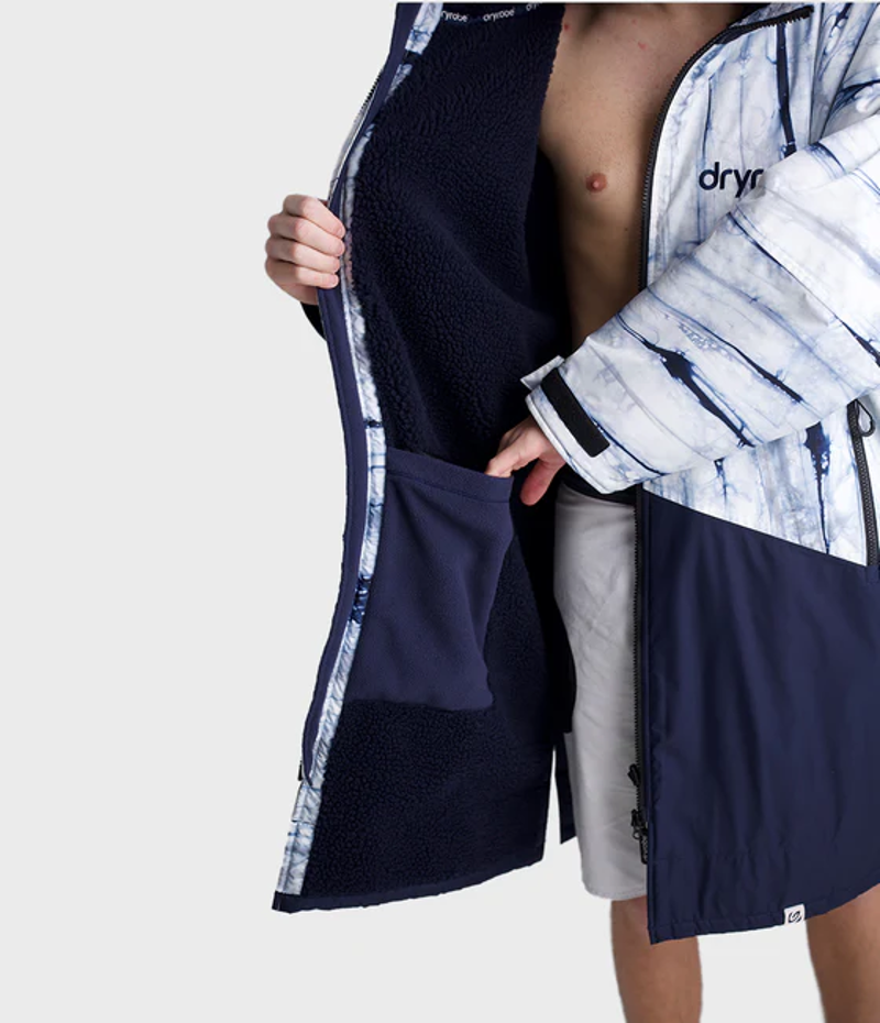 Dryrobe Advance Long Sleeve Changing Robe in Batik/Blue-4