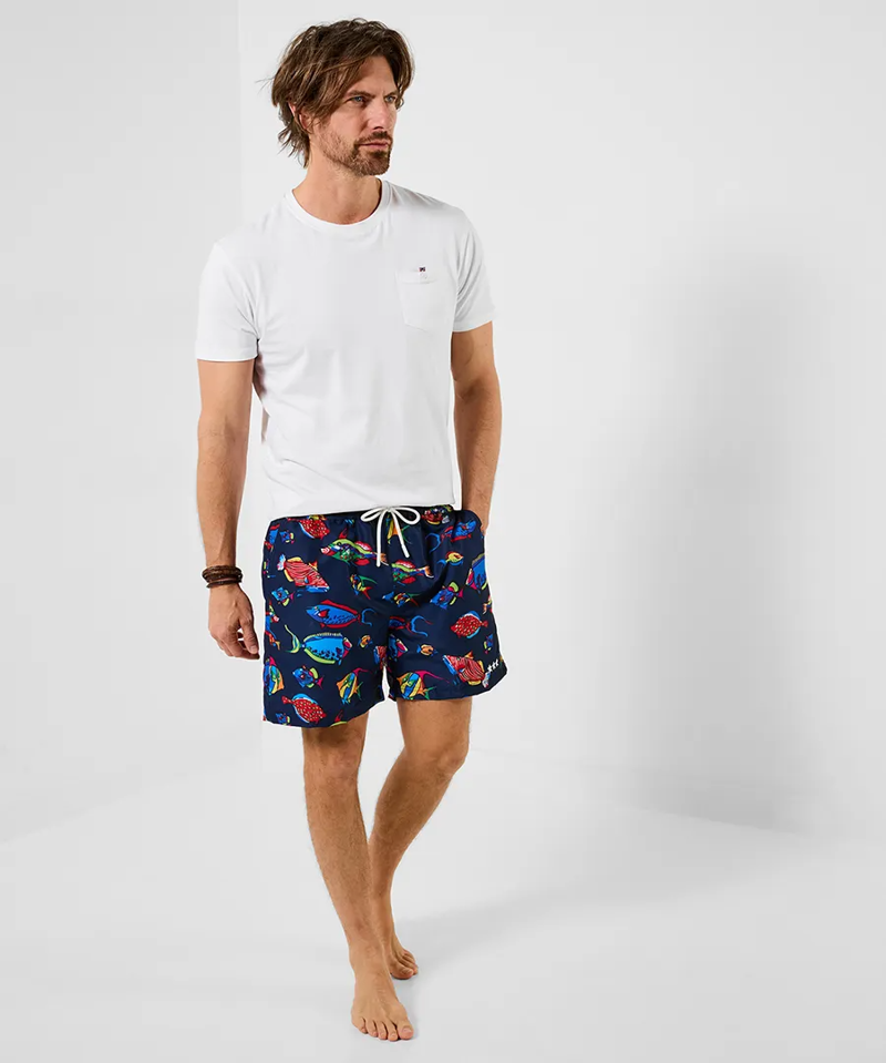 Joe Browns Fishing For Compliments Swim Shorts Mens in Blue-4