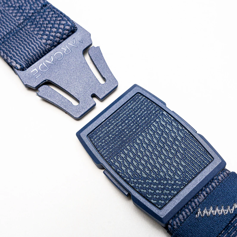 Arcade Skyline Stretch Belt in Navy-2