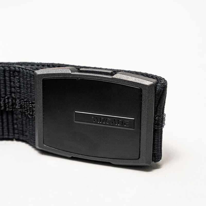 Arcade Stamped Stretch Belt in Black-3