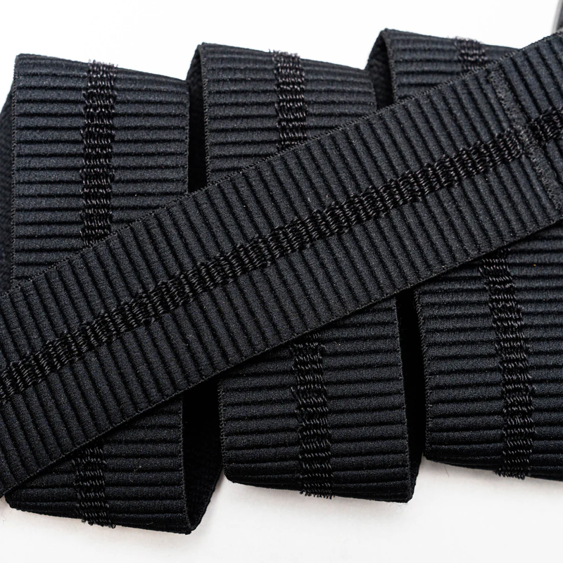 Arcade Stamped Stretch Belt in Black-1