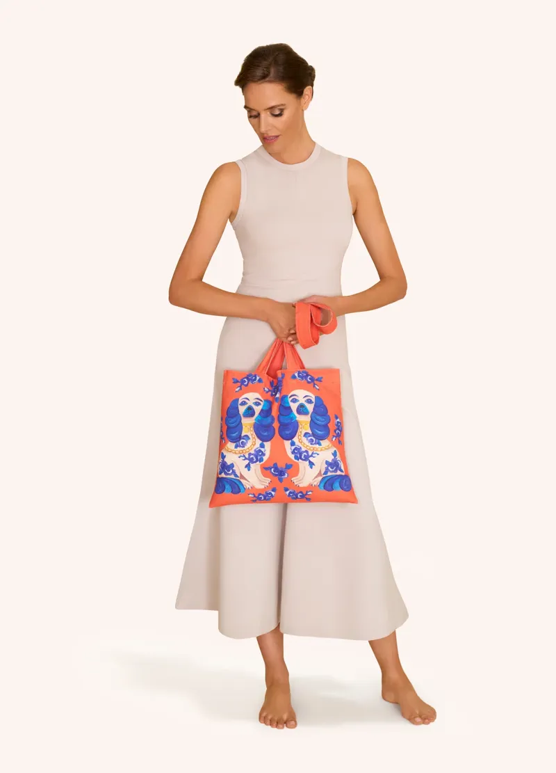 Powder Splendid Spaniels Canvas Tote Bag-1