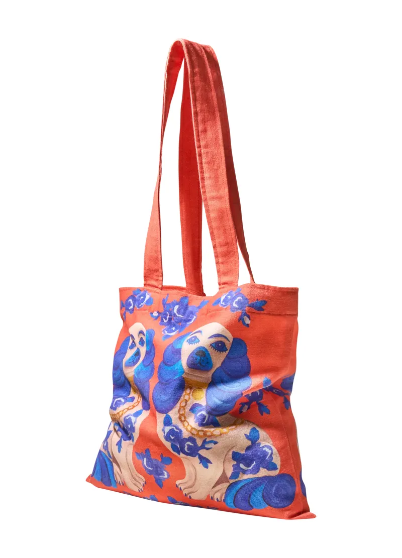 Powder Splendid Spaniels Canvas Tote Bag