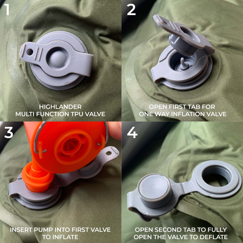 Highlander Nap-Pak R-11 Sleep Matt in Arctic Blue-7