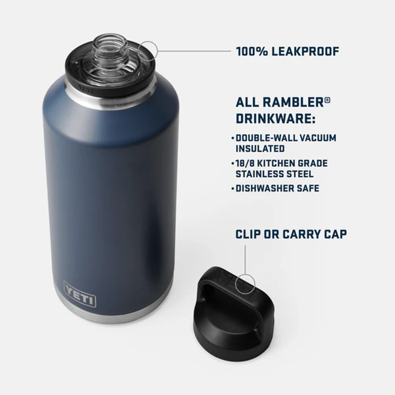Yeti Rambler 64 Oz Bottle  With Chug Cap in Black-3