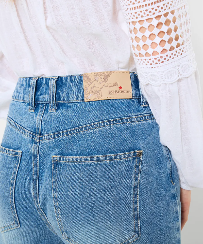 Joe Browns Luna Wide Leg Jeans Womens in Blue-2