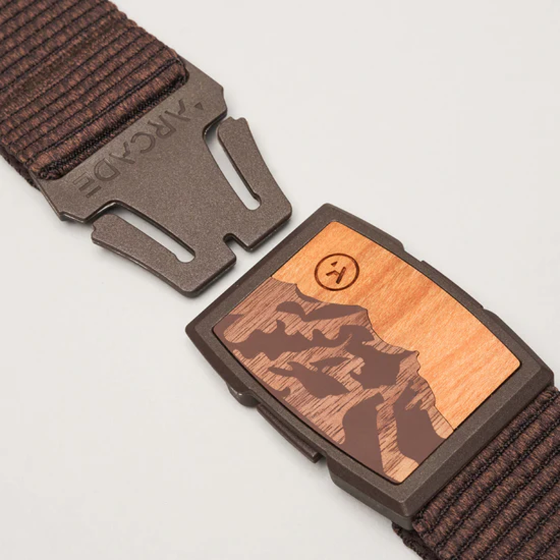 Arcade Woody Stretch Belt in Heather Walnut-2