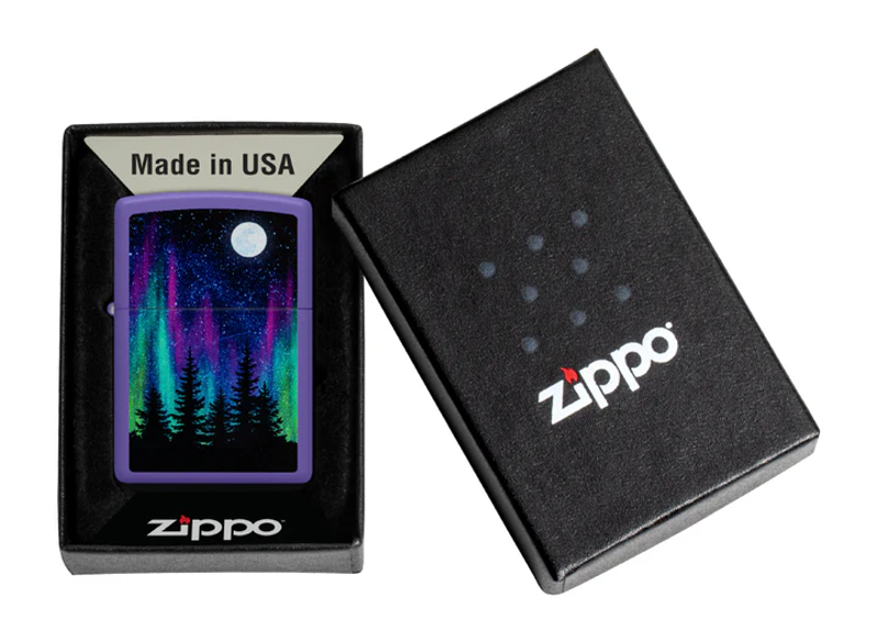 Zippo Lighter in Northern Lights-2