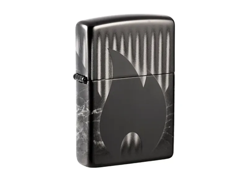 Zippo Design Lighter in High Polish Black