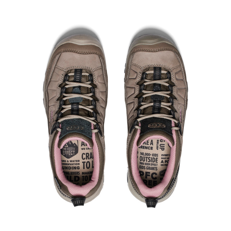 Keen Targhee IV WP Shoe Womens in Brindle/Nostaligia Rose-3