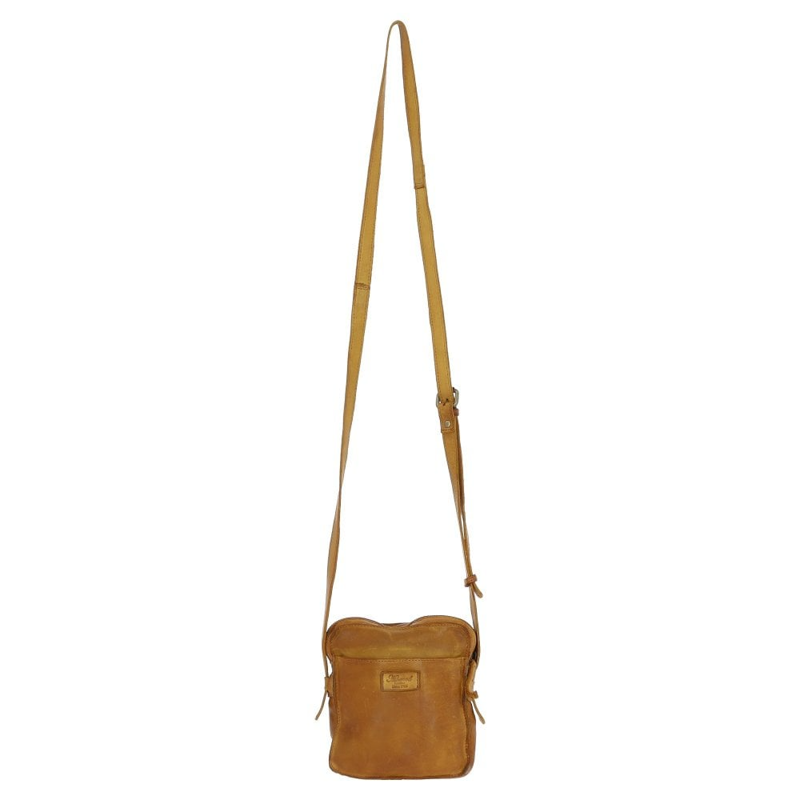 Ashwood D-101 Leather Handbag in Yellow-2