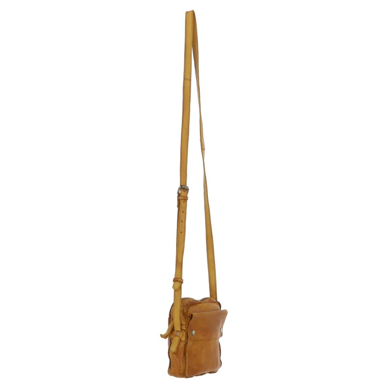 Ashwood D-101 Leather Handbag in Yellow-3