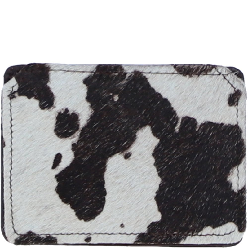 Ashwood H-59 Leather Hair-on Purse in Brown/Natural