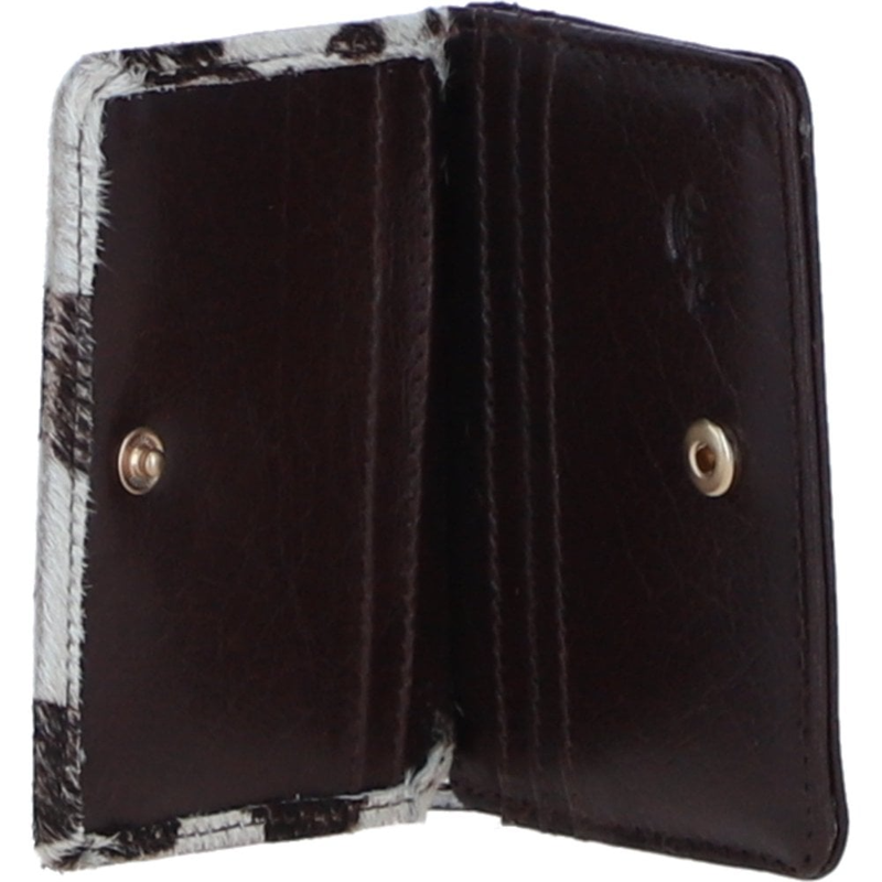 Ashwood H-59 Leather Hair-on Purse in Brown/Natural-2