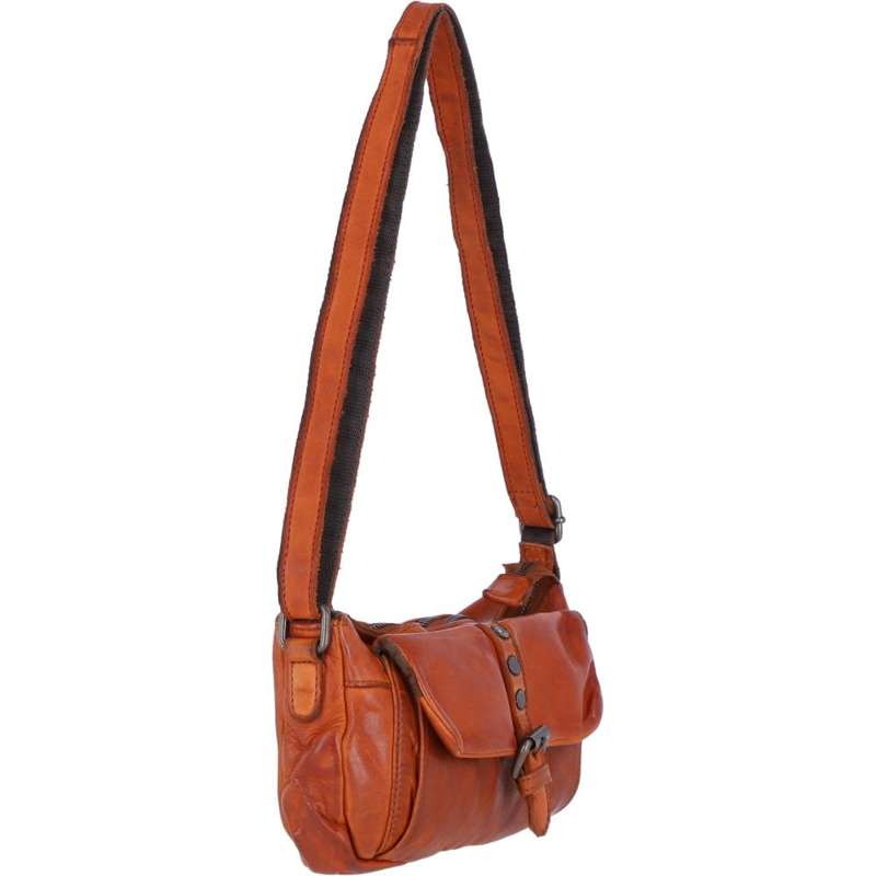 Ashwood D-51 Leather Small X-Body Bag in Tan-3