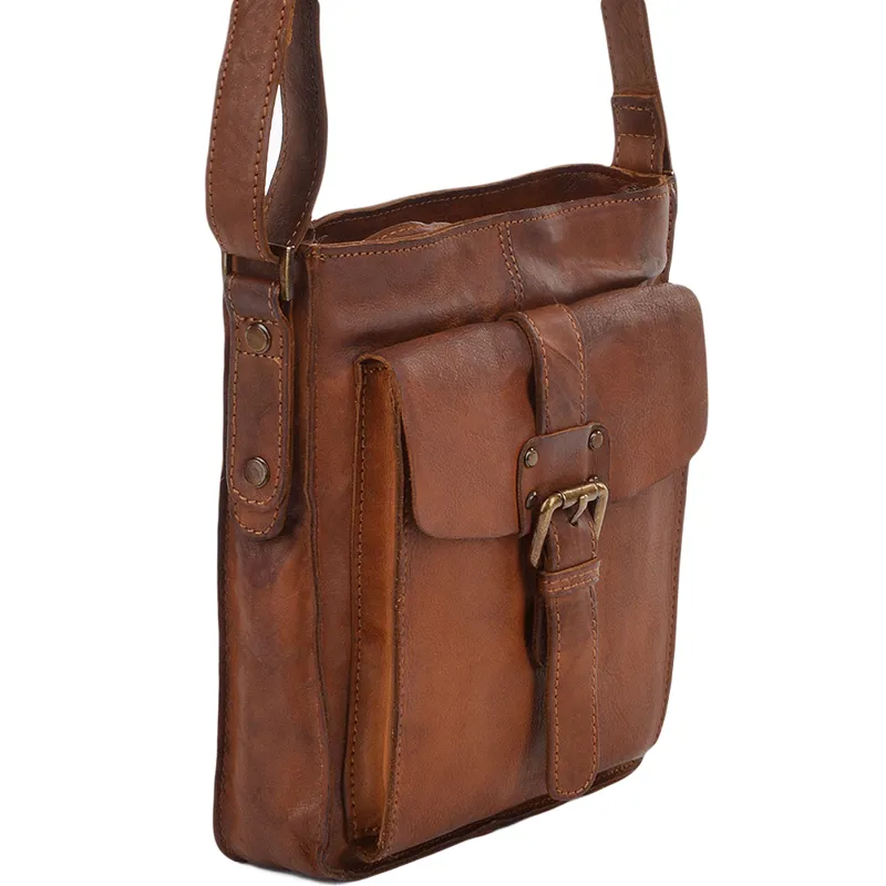 Ashwood Small Vintage look bag in Rust-1