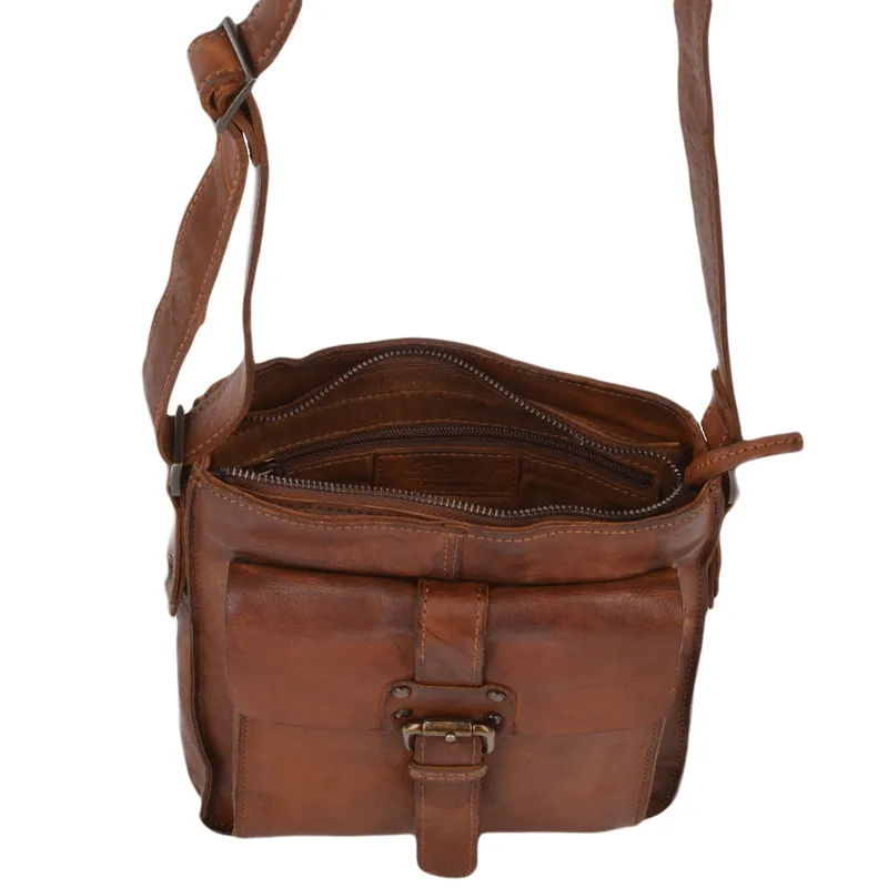 Ashwood Small Vintage look bag in Rust-3
